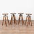 Set of Four 20th Century Pine and Metal Industrial Barstools For Sale - Image 12 of 12