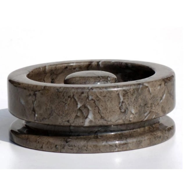 "8532" Ashtray by Angelo Mangiarotti Knoll, 1967 Grey marble Perfect condition literature: Angelo Mangiarotti: Matter and...