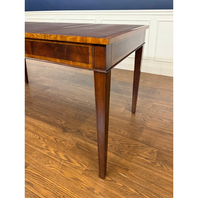 Hepplewhite Writing Desk by Leighton Hall - Showroom Sample For Sale - Image 9 of 11