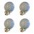 Lot of 4 Contemporary Blue Swirl “Rods” Murano Glass Wall Sconces For Sale
