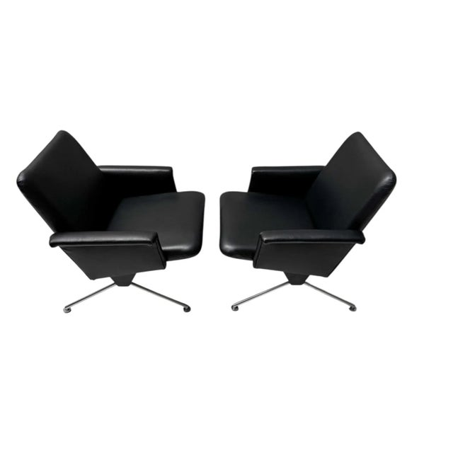 Mid-Century Modern Mid-Century Modern No. 1432 Lounge Chairs by Andre Cordemeijer for Gispen, 1961, Set of 2 For Sale - Image 3 of 14