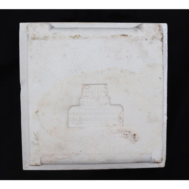 White Vintage Recessed Fairfacts Co. White Ceramic Bathtub Soap Dish For Sale - Image 8 of 9