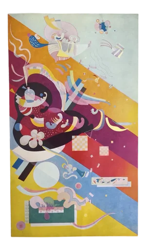 Wassily Kandinsky Vintage 1958 Abstract Modernist Lithograph Print " Composition IX " 1938