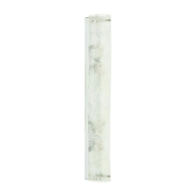 Mid-Century Tubular Murano Glass Sconce from Hillebrand, Germany, 1970s For Sale - Image 11 of 11