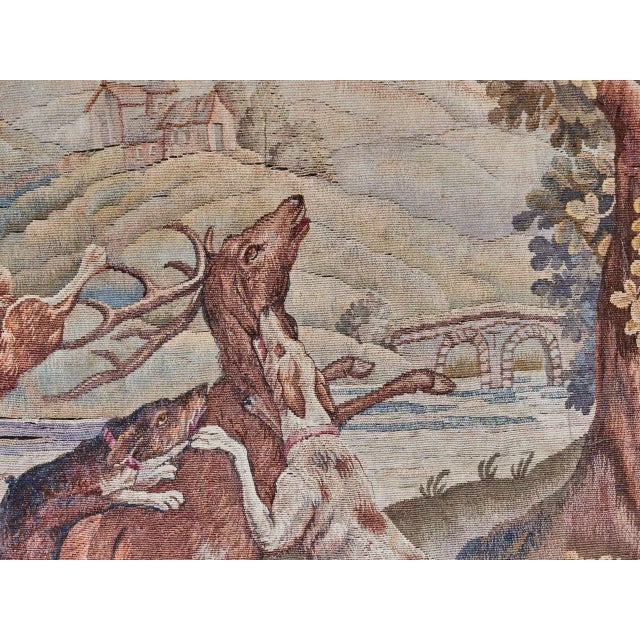 This 19th-century hand-woven tapestry comes from the workshops in Aubusson, renowned for their precision production and...