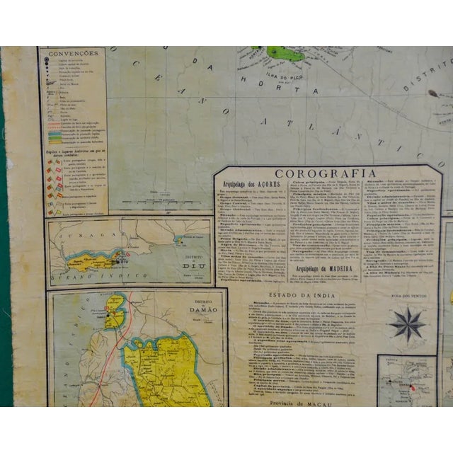 Map of Portugal and Overseas, 1960s For Sale - Image 14 of 16