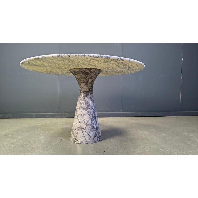 Vintage Round Marble Dining Table, 1970s For Sale - Image 14 of 18