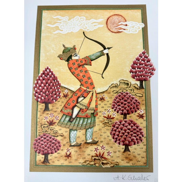 Contemporary Anne-Kristin Schaller, Depictions of One Thousand and One Nights, 1980s, Lithograph, Set of 4 For Sale - Image 3 of 18