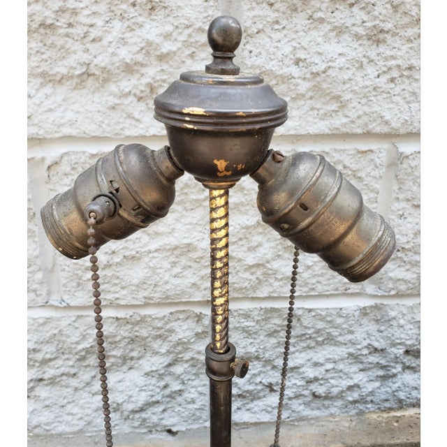 Mid 19th Century Pair of 19th C Meiji Bronze Champleve and Cloisonne Enamel Vases Mounted as Lamps For Sale - Image 5 of 11