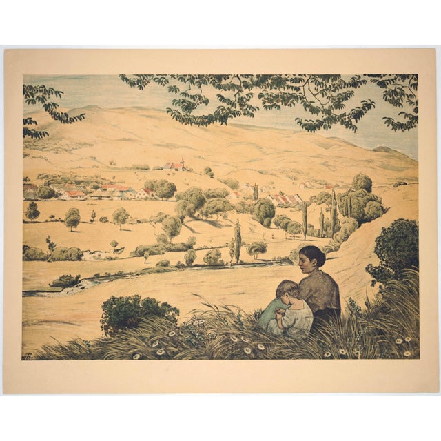 Hans Thoma, Southern German Summer Landscape, 1897, Print For Sale - Image 3 of 5