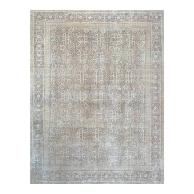 1960s Old Persian Tabriz Area Rug 10x13 For Sale