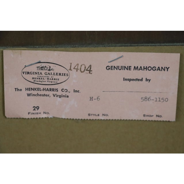 Glass Vintage Henkel Harris Federal Style Mirror For Sale - Image 7 of 9