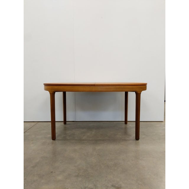Nathan Furniture Vintage Mid Century Modern Teak Extendable Dining Table by Nathan For Sale - Image 4 of 14