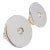 Bulgari 18k Yellow + White Gold Diamond Disc Earrings For Sale