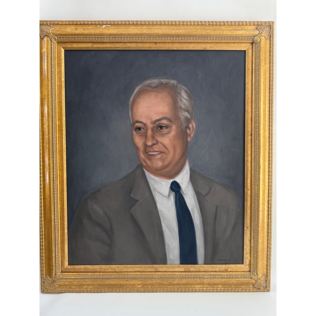 English Vintage Gentleman Portrait, Framed For Sale - Image 3 of 13