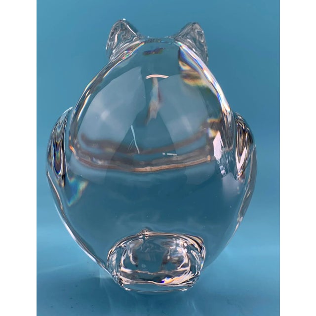 Transparent Vintage Val St. Lambert Crystal Rabbit For Sale - Image 8 of 13