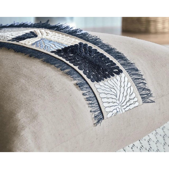 Eastern Accents Eastern Accents Beau Blue / White Super Queen (96" X 98") Duvet Cover, 2 Shams, 1 Decorative Pillow For Sale - Image 4 of 13