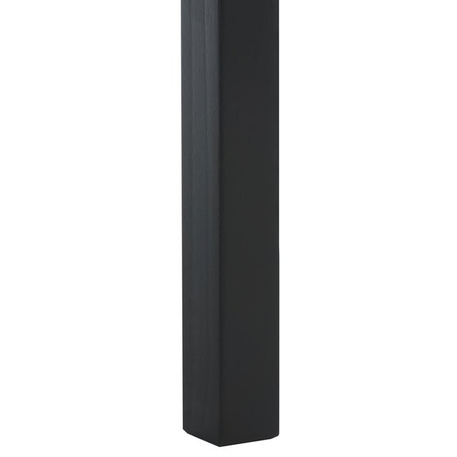 Darlyn Scalloped Rectangle Accent Table in Matte Black For Sale In Philadelphia - Image 6 of 9
