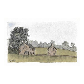 John Coward Lodge Moor Sheffield United Kingdom Watercolor For Sale