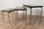 Metal Vintage Stone Nesting Tables, 1960s, Set of 3 For Sale - Image 7 of 9