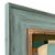 Contemporary Colorblock Oil Painting in Vintage Painted Frame For Sale In New York - Image 6 of 6