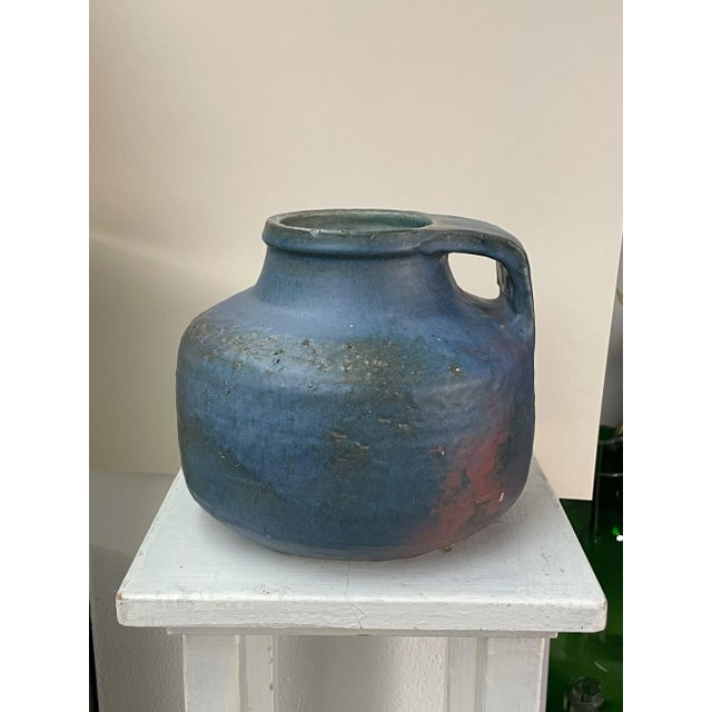 Vintage Blue Vase For Sale - Image 10 of 10