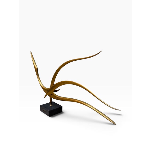 Meloniski, Depicting a Bird in Flight, 1950s, Metal For Sale - Image 3 of 5