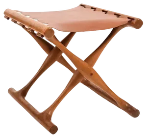 Oak Model Ph-41 Guldhøj Folding Stool by Poul Hundevad, 1960s