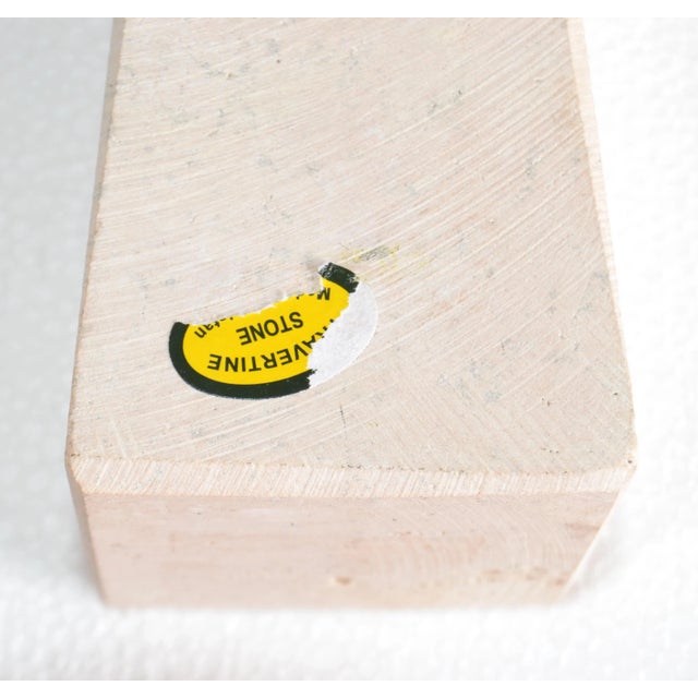 1980s Travertine Stone Mediterrane Obelisk For Sale - Image 11 of 12