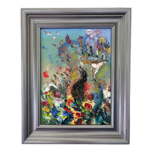 “Ode to Van Gogh”, Abstract Floral Oil Painting, by Van Ness