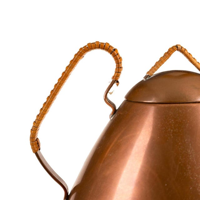German Pure Copper Teapot by Christian Wagner, 1950s For Sale - Image 4 of 8