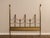 High Quality Vintage King Size Headboard with Decorative Finials and Elegant Curved Openwork Design By Mastercraft (Not...