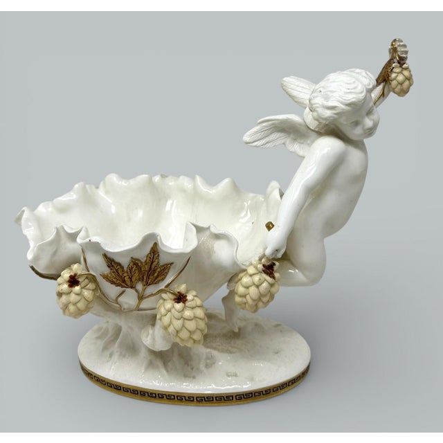 A Very Impressive Example of an English Moore Brothers Porcelain Centerpiece of outstanding quality and generous...