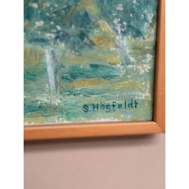 S. Högfeldt, Landscape, 1950s, Oil on Canvas, Framed For Sale - Image 9 of 18