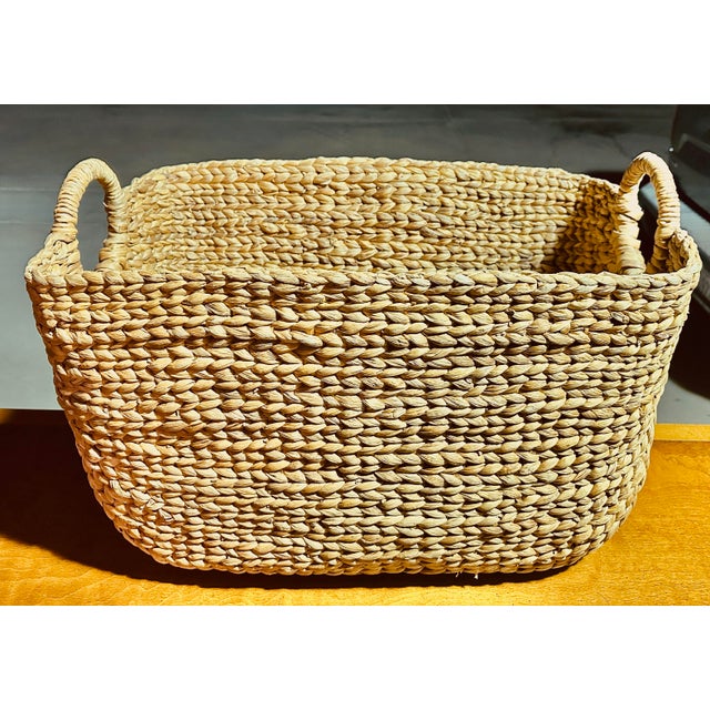 Large Woven Seagrass Basket, plenty of sturdy storage options. Each of these baskets is handwoven by artisans in Vietnam...