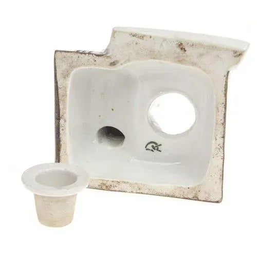 Porcelain Agitation Tin with Lenin`s Brassiere Less Political Chatter For Sale - Image 5 of 6