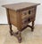 Wood Spanish Oak Bedside Tables with Drawers and Iron Hardware, 1950s, Set of 2 For Sale - Image 7 of 11