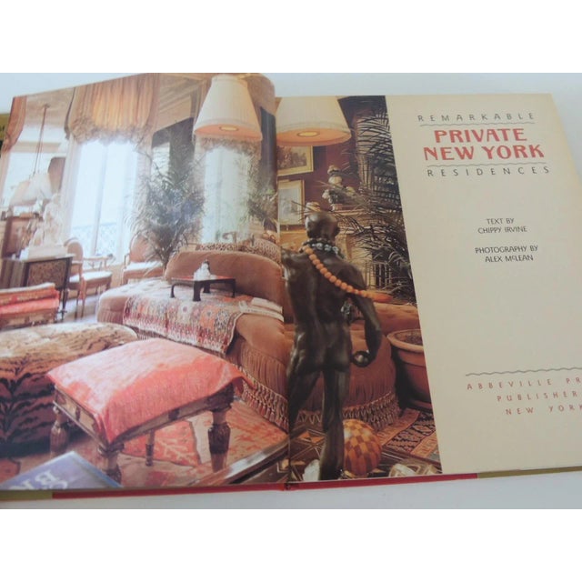 American Remarkable Private NY Residences Vintage Decorative Hardcover Book For Sale - Image 3 of 11