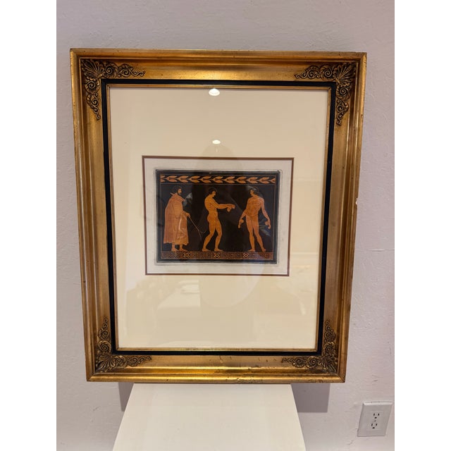 A refined 18th century aquatint engraving from the renowned Hamilton Collection of Greek, Etruscan, and Roman antiquities....