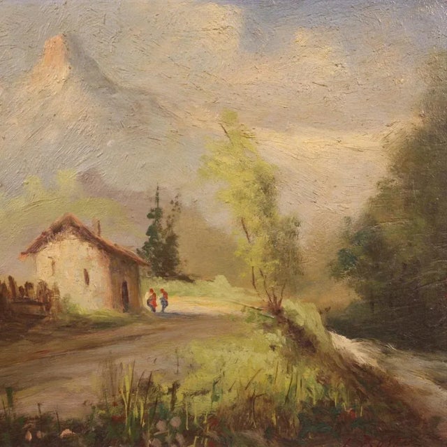 1930s Italian Landscape, 20th-Century, Oil on Board, Framed For Sale - Image 5 of 13