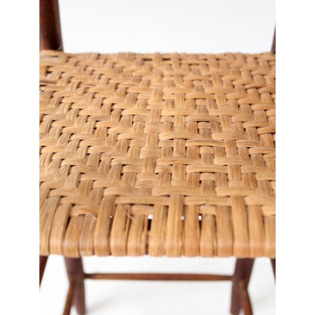 Antique Child's Chair With Woven Seat For Sale - Image 12 of 14