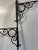 Mid-Century Modern Vintage Black Iron Hanging Basket Holder Rack For Sale - Image 3 of 7