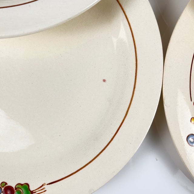 Vintage Dinner Plates from Longwy, 1930s, Set of 10 For Sale - Image 12 of 14