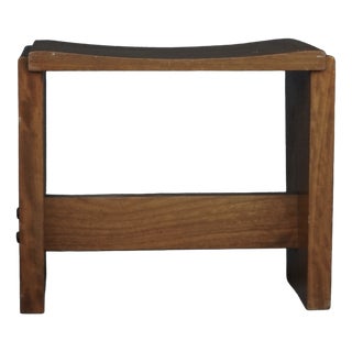 Mid-Century Church Stool in Walnut, 1950s For Sale