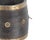 This Vintage Indian Teakwood and Brass Pot is handcrafted from richly patinated teakwood and accented with engraved brass...