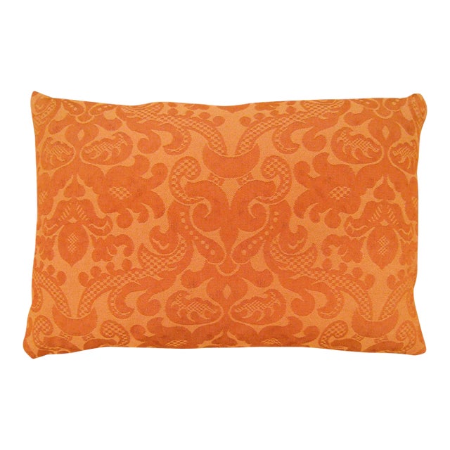 Vintage Decorative Double-Sided French Floral Textile Pillow For Sale