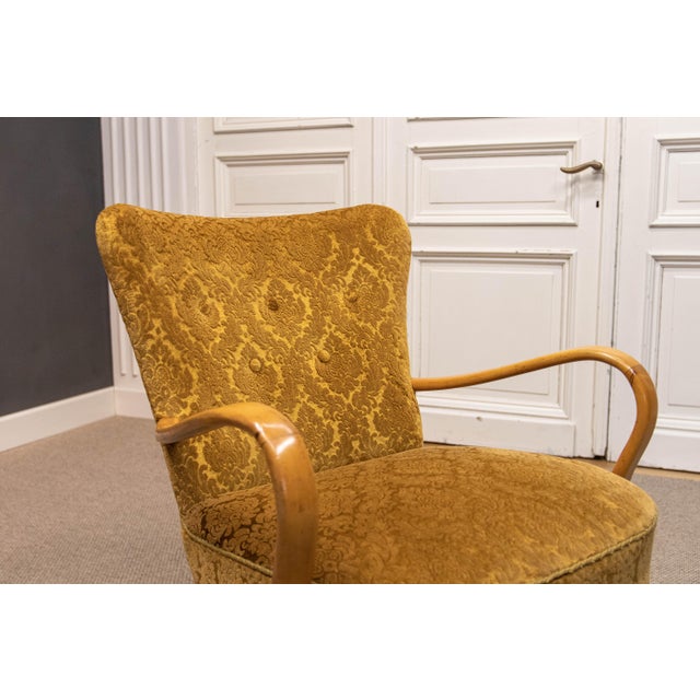 Danish Modern Lounge Chair by Alfred Christensen for Slagelse Møbelværk, 1940s For Sale - Image 9 of 11