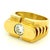 Vintage Modernist 18k Gold Architectural Diamond Ring, Size 8 For Sale - Image 10 of 12