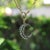 Mid 19th Century Early Victorian Silver Front 14k Gold Back Old Mine Cut Diamond Crescent Moon Pendant For Sale - Image 9 of 11