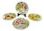 Mid-Century Verger Earthenware Dessert Plates from Saint Clément, 1960s, Set of 4 For Sale